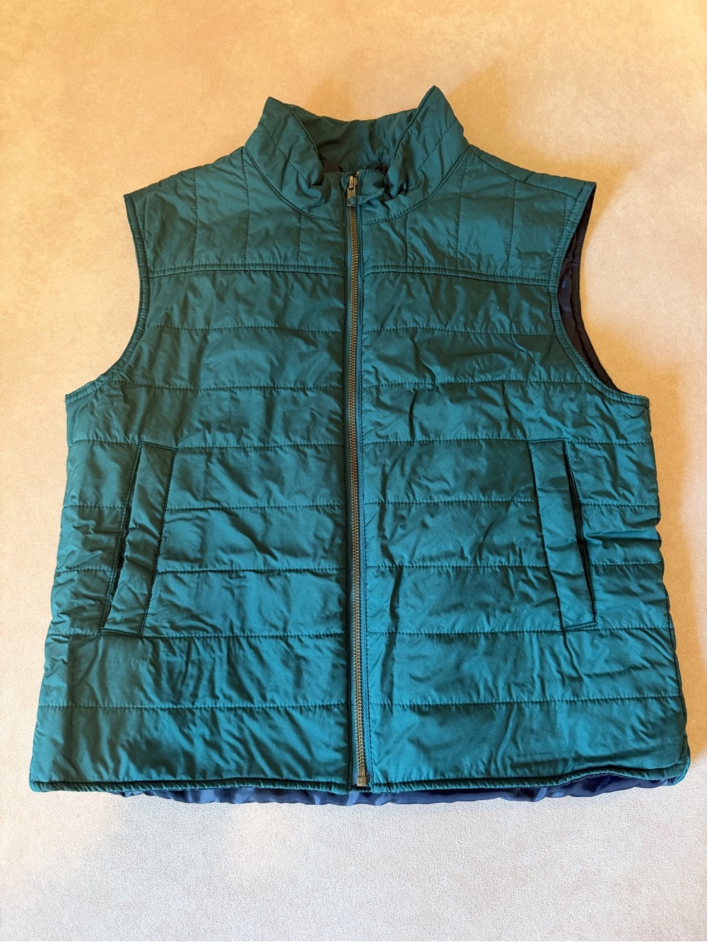 Crewcuts Teal Quilted Vest • size youth XL • CB274